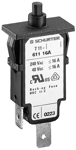Part# 4400.0019  Manufacturer SCHURTER  Part Type Circuit Breaker